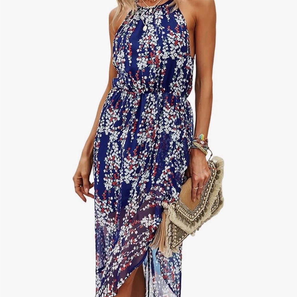 New boho style halter dress. Fits like a size 8